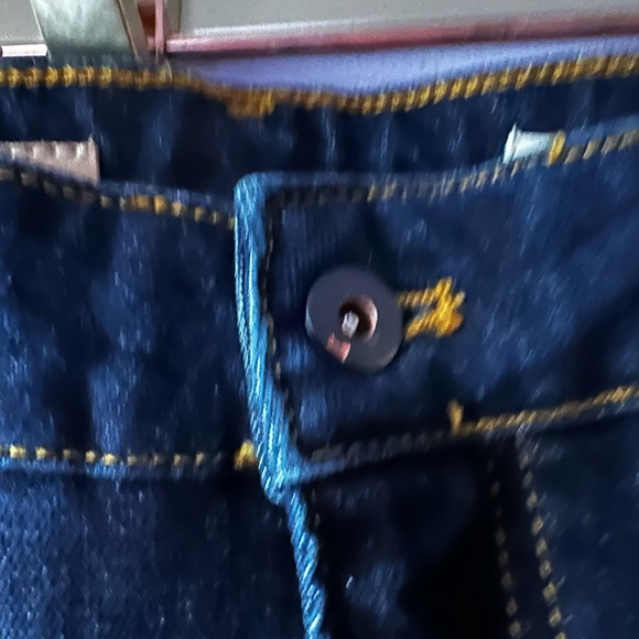 Pilcro Anthropologie 18W NWT Dark Wash Bootcut Jeans with Side Hem Slit - Picture 7 of 11
